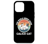 Vintage El Mundo Necesita más Calico Cat Retro Gats Lover Carcasa para iPhone 12 Pro MAX