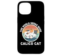 Vintage El Mundo Necesita más Calico Cat Retro Gats Lover Carcasa para iPhone 15