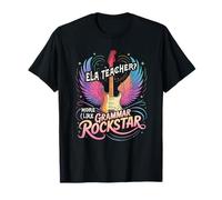 Vintage ELA TEACHER Inglés GRAMÁTICA ROCKSTAR Gramática Camiseta
