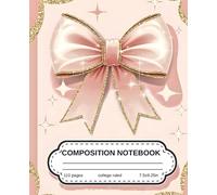 Vintage Elegance Composition Notebook: A Coquette Journal for Holiday Inspiration, College ruled