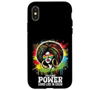Vintage Empoderamiento Negro Afro Queer Gay LGBTQ Orgullo Mujeres Carcasa para iPhone X/XS