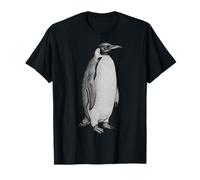 Vintage Engraving Penguin Wildlife Drawing Camiseta