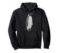 Vintage Engraving Penguin Wildlife Drawing Sudadera con Capucha