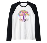 Vintage Environmental Nature Lover Tree Hugger Camiseta Manga Raglan
