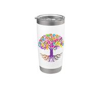 Vintage Environmental Nature Lover Tree Hugger Vaso térmico de acero inoxidable de doble pared