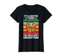 Vintage Es un Muffin Que Creo Que no entenderías Camiseta gráfica económica, Mujer, Negro, XL