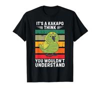 Vintage Es Un Pájaro Kakapo Piensa Que No Entenderías Camiseta gráfica económica, Hombre, Negro, L