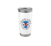 Vintage Escocia Celta Nación Est. 843 Vaso térmico de acero inoxidable de doble pared