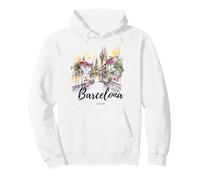 Vintage España Barcelona Ciudad España Souvenir España Sudadera con Capucha