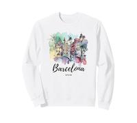 Vintage España Barcelona Ciudad España Souvenir Sudadera