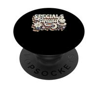 Vintage Especiales Escuadrón Arte Música PE Tech Gimnasio Equipo Profesor PopSockets PopGrip Adhesivo