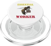 Vintage Essential Worker Bee - Salva las abejas PopSockets PopGrip para MagSafe