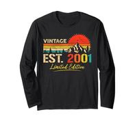 Vintage Est 2001 Limited Edition Classic 2001 Retro Birthday Manga Larga