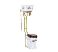 Vintage estilo victoriano cuarto de baño porcelana WC casa de muñecas miniatura +