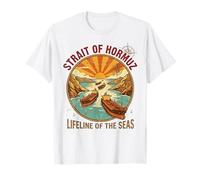 Vintage Estrecho de Ormuz | Viajes Marítimos Retro 70 Camiseta