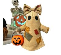 Vintage Fabric - Ghost Spooky LED Light Up Figurine Tabletop Tiered Tray