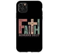 Vintage Faith Comes Romans 10:17 versículo de la Biblia Regalo gráfico Carcasa para iPhone 11 Pro MAX