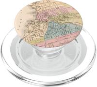 Vintage Fall River MA Mapa (1878) PopSockets PopGrip para MagSafe
