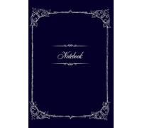 Vintage Fantasy Royal Notebook 1 | Blue and Silver | Wide lined | Cream Paper | 6" x 9" | 15.24 x 22.86 cm | 100 pages: Vintage Fantasy inspired ... coloured patterns for a truly royal display