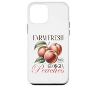 Vintage Farm Fresh Georgia Peaches Camisa Peach Fruit Lover Carcasa para iPhone 12 Mini
