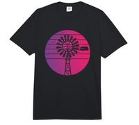 Vintage Farm Windmill Retro Country Graphic Hombres Mujeres Comfort Colors Adult Heavyweight T-Shirt