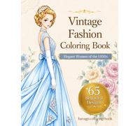 Vintage Fashion Coloring Book: Elegant Women of the 1950s