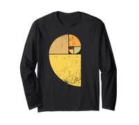 Vintage Fibonacci Espiral Ciencia proporción áurea matemáticas Frescas Manga Larga