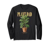 Vintage Fiddle-Leaf Higuera Planta Papá Naturaleza Flora Jardinero Manga Larga