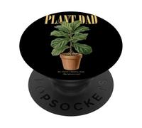 Vintage Fiddle-Leaf Higuera Planta Papá Naturaleza Flora Jardinero PopSockets PopGrip Adhesivo