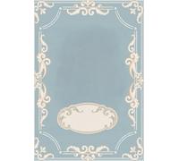 Vintage Filigree Notebook: 90 Blank Cream Pages with Victorian Rococo Motif | Large 8.5 x 5.5 Softcover Unlined Journal for Sketching and Writing notes.