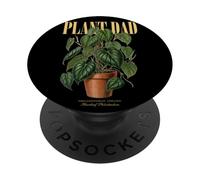 Vintage Filodendro Planta Papá Naturaleza Flora Jardinero PopSockets PopGrip Adhesivo