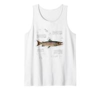 Vintage Fish Aesthetic Atlantic Salmon For Fishing Grandpa Camiseta sin Mangas