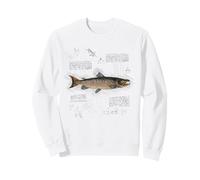 Vintage Fish Aesthetic Atlantic Salmon For Fishing Grandpa Sudadera