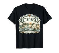 Vintage Fishing with Mom Weekend Forecast Men Women Camiseta