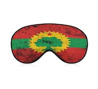 Vintage Flag of The Oromo Liberation Front Sleeping Mask con correa ajustable Soft Eye Cover Blackout Blindfold para Travel Relax Nap