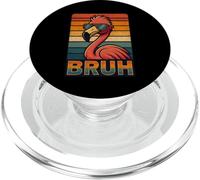 Vintage Flamingo Bruh Shirt Funny Flamingo Gafas de Sol Retro PopSockets PopGrip para MagSafe