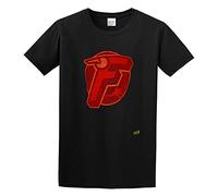 Vintage Flash Emblem Camiseta Black Graphic Unisex Tee Shirt, Negro , M