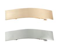 Vintage Flat Hair Clips for Women - Large Non-Slip Rectangular French Metal Barrettes | Retro Spring Hair Accessories for Thick Long Hair, Elegant Styling for Daily or Formal Wear