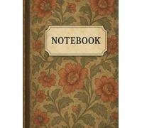 Vintage Floral Composition Notebook | College Ruled | 120 Pages | 8.5 x 11 in | Hardcover | Aesthetic Cute Journal for School & Writing: Aesthetic ... Journaling, Note-Taking, School or as a Gift