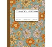 Vintage Floral Composition Notebook: College-Ruled Notebook | 7.5" x 9.25", 120 Pages, Vintage Aesthetic, Great Gift for Flower Lovers, School, and Office