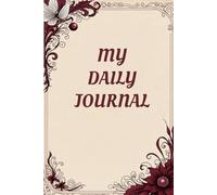 Vintage Floral Daily Journal: Aesthetic Burgundy Flower & Butterfly Notebook - Dark Academia Style Writing Diary for Women - Elegant Victorian Filigree Personal Journal