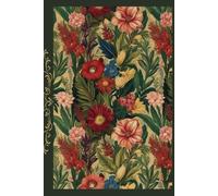 Vintage Floral Journal: 120 lined pages with decorative flourish motif, notebook, diary, gift, for school, office supplies, hardcover