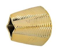 Vintage Florero de cerámica, Soporte for Almacenamiento Flores, patrón Hojas Doradas, Acabado Brillante, macetero Elegante Regalo de inauguración