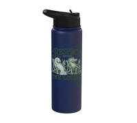 Vintage Florida Respect The Locals Nature Manatee Crocodile Stainless Steel Insulated Water Bottle
