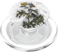 Vintage Flower Design Botanical Sketch Cottagecore Aesthetic PopSockets PopGrip para MagSafe
