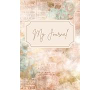 Vintage Flowers Journal: My Thoughts Notebook, Floral Writing Journal for Women, Girls and Aesthetic Rose Lovers: 6 x9 inch, 120 pages