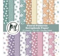 Vintage Flowers Scrapbook Paper: Earthy Tones Floral Scrapbook Paper, Easter Spring Craft Paper for DIY Card Making, Scrapbooking, Junk Journaling, ... Paper, Double-Sided, 8.5 x 8.5 inch