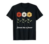 Vintage Flowers Women Floral Wildflowers Graphic Casual Wear Camiseta