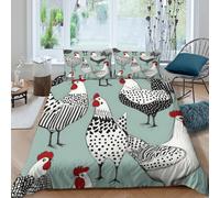 Vintage folk Funda Edredon 3 Piezas Compuesto Impresión 3D Cierre de Vintage folk arte estilo Funda de Edredón Funda de Almohada a Juego Lavables Transpirable for Adolescentes Double（200x200cm）