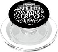 Vintage Fontana Trevi Roma Italia Impresión Blanca PopSockets PopGrip para MagSafe